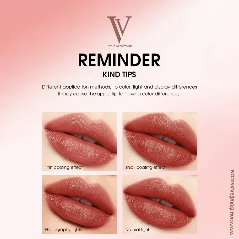 Valéra Véraan Powder Kiss Dual-Ended Lipstick – Premium 2-in-1 matte lipstick and lip glaze design in vibrant red shade. Long-lasting, highly pigmented, and perfect for bold, elegant looks. Shop luxury lip products at Valéra Véraan for flawless beauty.