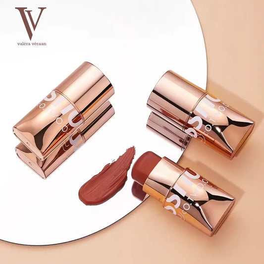 Valéra Véraan Glow Color Bounce Mousse Blush in elegant rose gold packaging, featuring rich, blendable shades for a natural, radiant flush. Perfect for long-lasting, lightweight wear with free delivery across Pakistan.