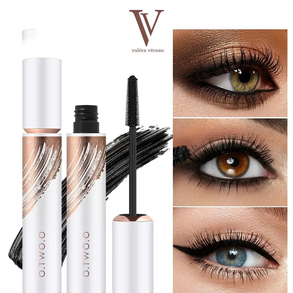 Valéra Véraan 5D Ultra Mascara featuring a sleek white and gold design, delivering volumized, lengthened lashes with a smudge-proof, long-lasting formula—perfect for bold and beautiful eyes.