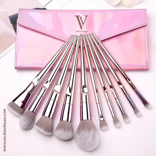 10 PCS CHROME BRUSHES SET